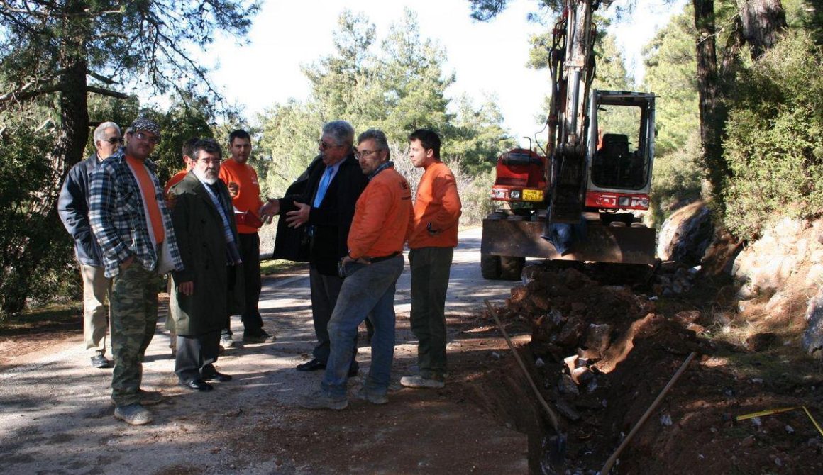 60% του έργου ύδρευσης στην Αγιάσο έχει κατασκευαστεί