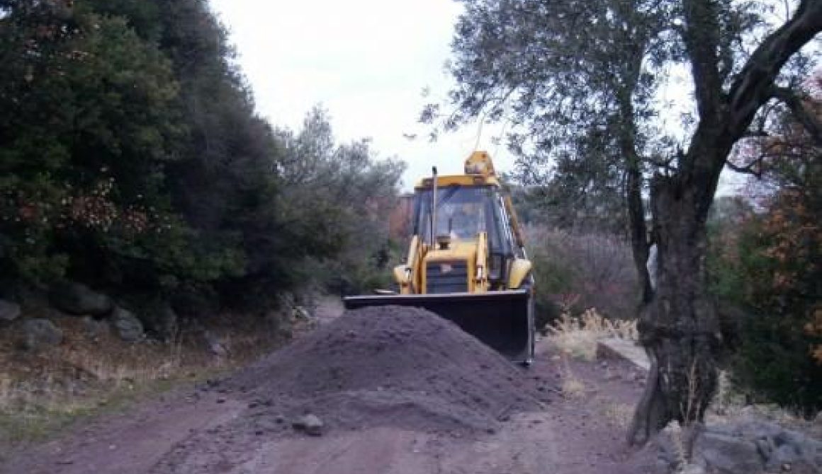 εργασίες αγροτικός δρόμος Λέσβος Lesvosnews