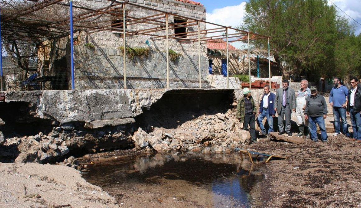 Καταστροφές σε Τάρτι και Αύλωνα - Επίσκεψη Δημάρχου